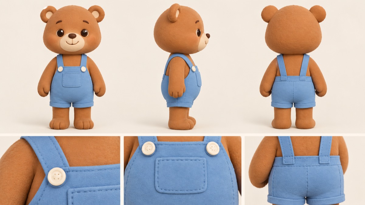 Teddy 角色多角度设定